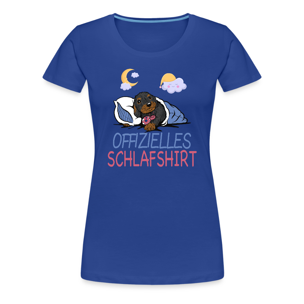 Offizielles Schlafshirt Rauhaardackel Frauen Premium T-Shirt - Königsblau