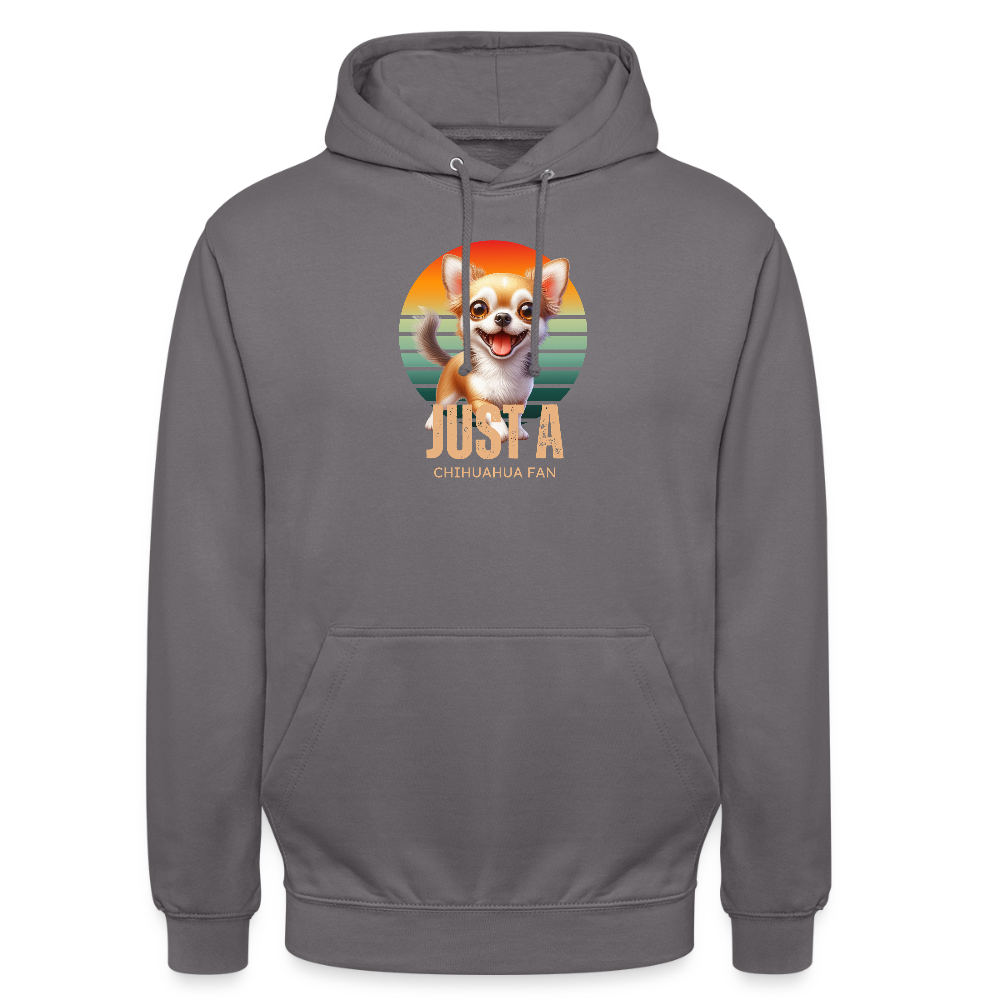 Just a Chihuahua Fan Unisex Hoodie - Mittelgrau
