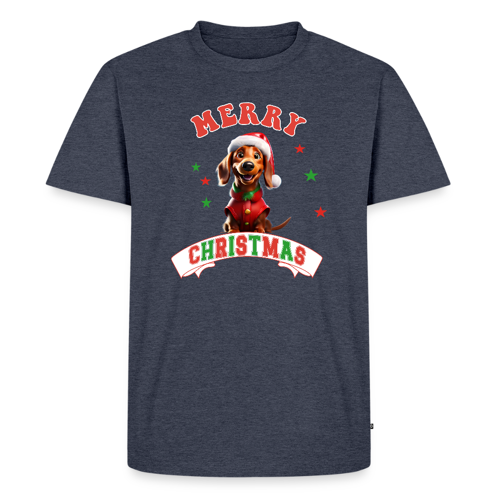 Merry Christmas – Dackel-Edition Männer Premium T-Shirt - Jeansblau 