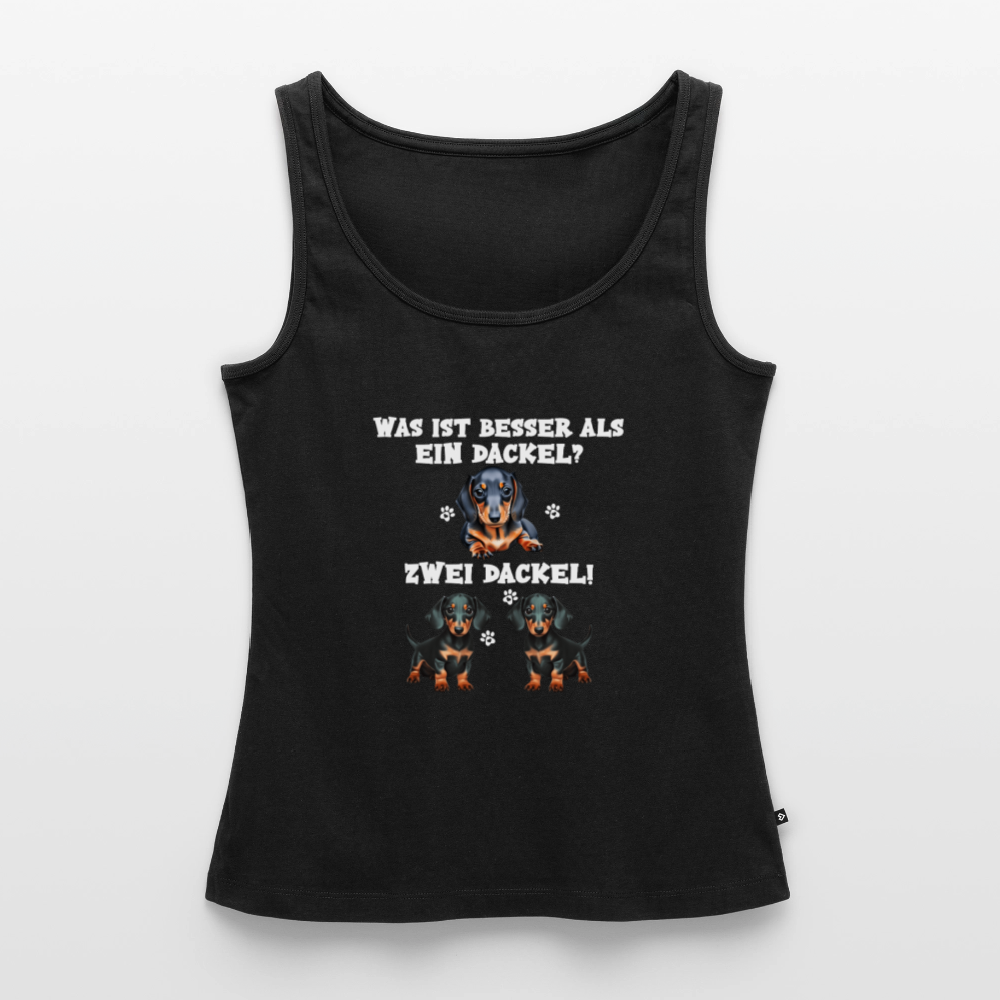 Was ist besser als ein Dackel? Zwei Dackel Frauen Premium Tank Top - Schwarz
