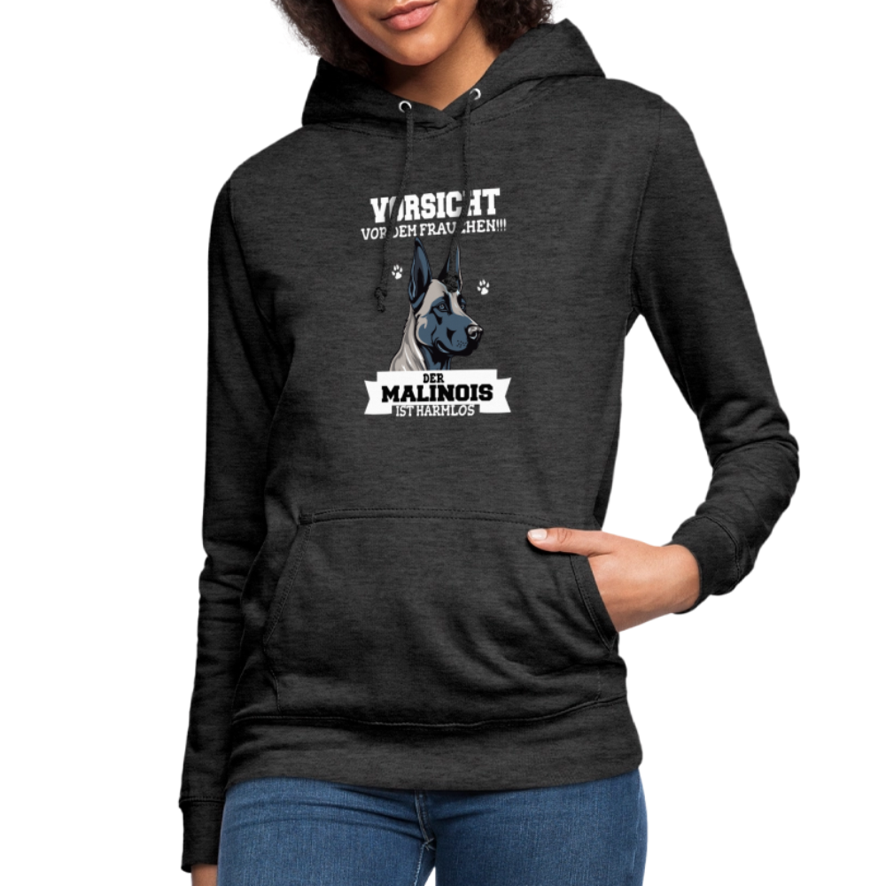 Vorsicht vor dem Frauchen der Malinois ist harmlos Frauen Hoodie - Anthrazit