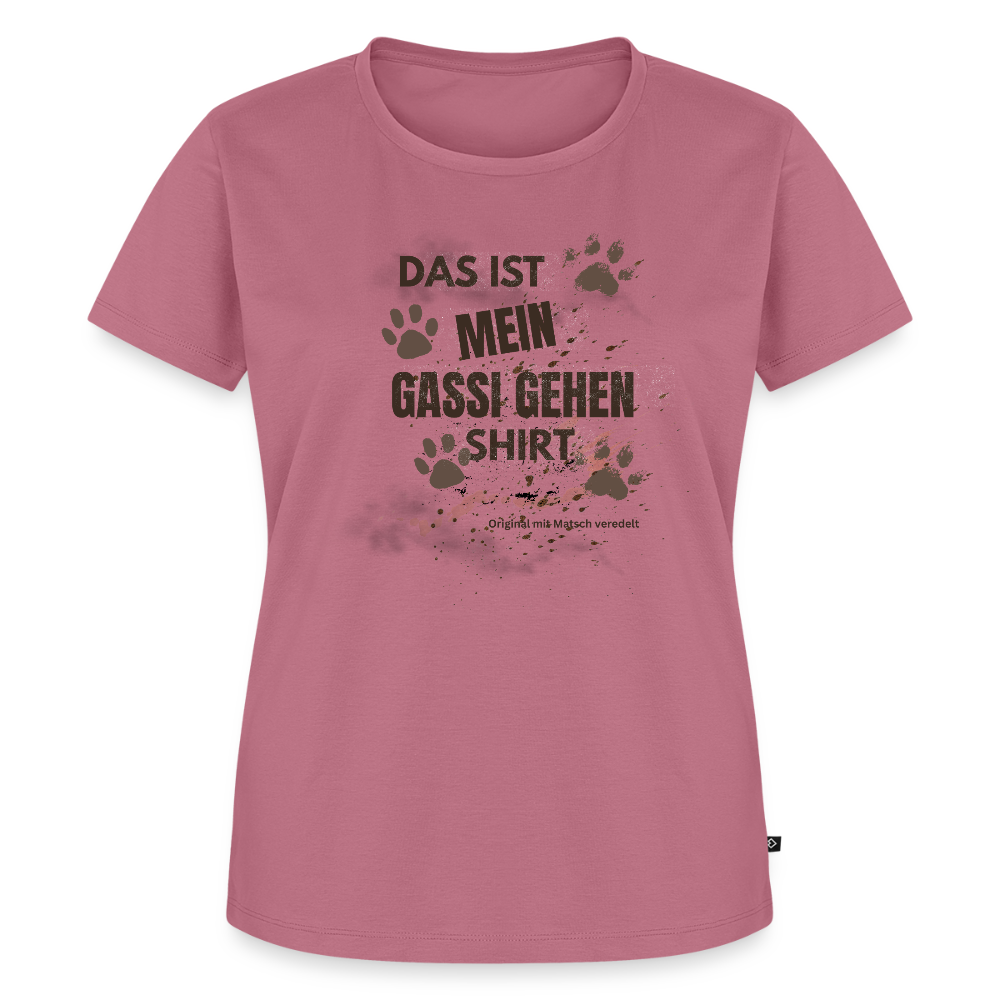Das ist mein Gassi gehen Shirt Frauen  T-Shirt - Mauve