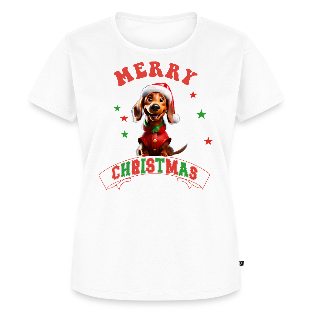 Merry Christmas – Dackel-Edition Frauen Premium T-Shirt - Weiß