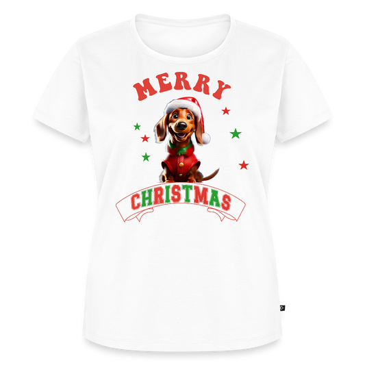 Merry Christmas – Dackel-Edition Frauen Premium T-Shirt - Weiß