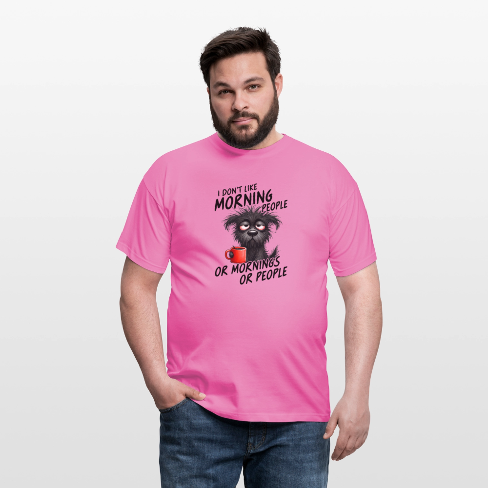 I DON'T like Morning People Männer T-Shirt - Pink