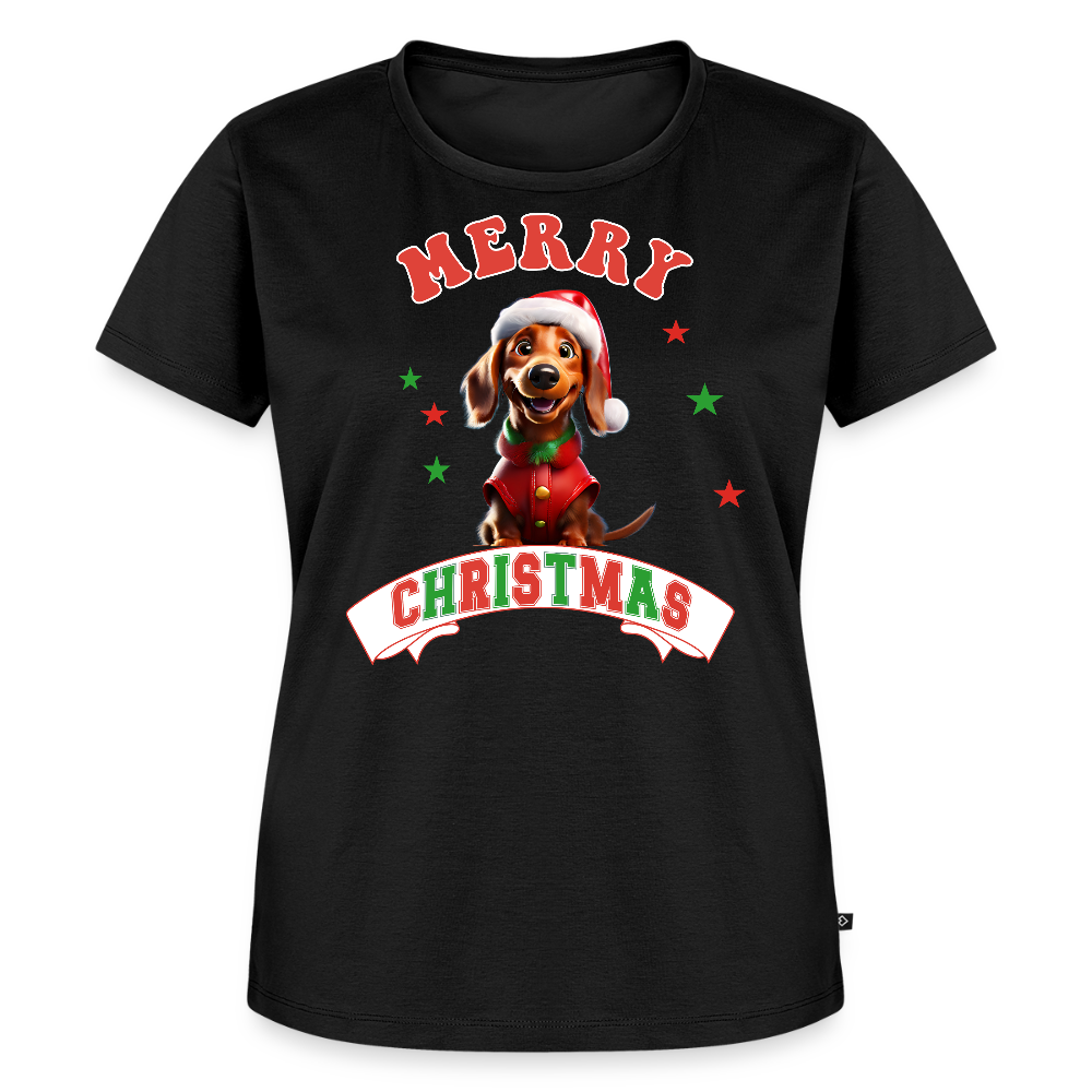Merry Christmas – Dackel-Edition Frauen Premium T-Shirt - Schwarz