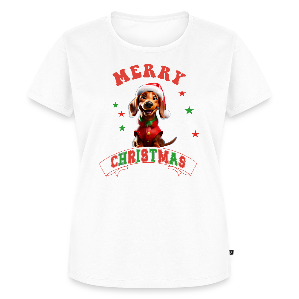 Merry Christmas – Dackel-Edition Frauen Premium T-Shirt - Weiß