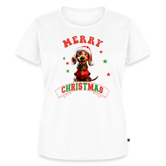Merry Christmas – Dackel-Edition Frauen Premium T-Shirt - Weiß