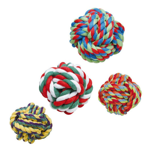 Hundespielzeug / Kauspielsachen  Gloria Polyester Baumwolle Knäul in Multicolour (4-5 cm)